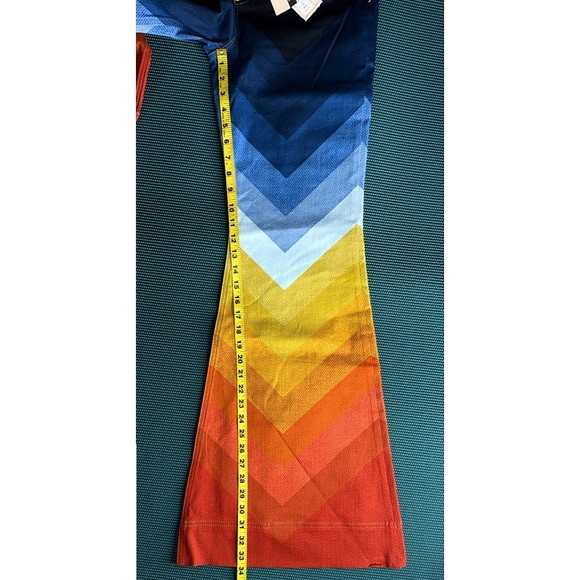 Alice + Olivia x Bronco Multicolored SB Wide Leg Bell Jeans - Picture 13 of 16